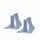 Esprit Tagessocken Crew Basic Uni (weiche Baumwolle) jeansblau Damen - 2 Paar