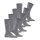 Esprit Tagessocken Crew Solid (Baumwolle) hellgrau Herren - 4 Paar