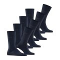 Esprit Tagessocken Crew Solid (Baumwolle) marineblau Herren - 4 Paar