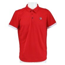 Fila Tennis-Polo Markus (100% Polyester) rot/weiss Herren