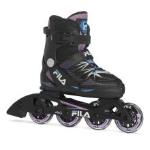 FILA Inline Skates X-One - verstellbar - schwarz/lila/blau Mädchen