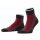 Falke Tagessocke Ankle Versatile (Bio-Baumwolle, robust) schwarz/rot - 1 Paar
