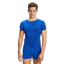 Falke Funktions-Tshirt Warm (maximale Bewegungsfreiheit) Kurzarm blau Herren