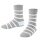 Falke Hausschuhe Simple Stripes (Baumwolle-Mischung) grau Kinder