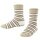 Falke Hausschuhe Simple Stripes (Baumwolle-Mischung) sandbraun Kinder
