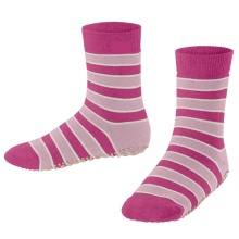 Falke Hausschuhe Simple Stripes (Baumwolle-Mischung) pink Kinder