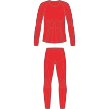 Falke Funktionsunterwäsche-Set Maximum Warm (Langarmshirt und lange Hose) rot Kinder
