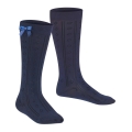 Falke Kniestrümpfe Ajour (aus Baumwolle, Ajour-Muster) marineblau Mädchen - 1 Paar