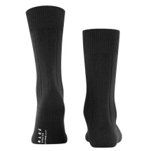 Falke Tagessocke Lhasa Rib (wärmende Kaschmir) schwarz Herren - 1 Paar