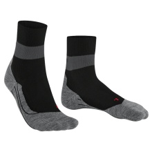 Falke Laufsocke RU Compression Stabilizing (feuchtigkeitsableitende, optimale Passform) schwarz/grau Damen - 1 Paar