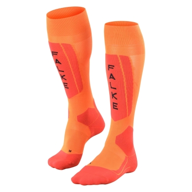 Falke Skisocke SK5 Expert (Kniestrümpfe, ultraleichte Polsterung) orange Herren - 1 Paar