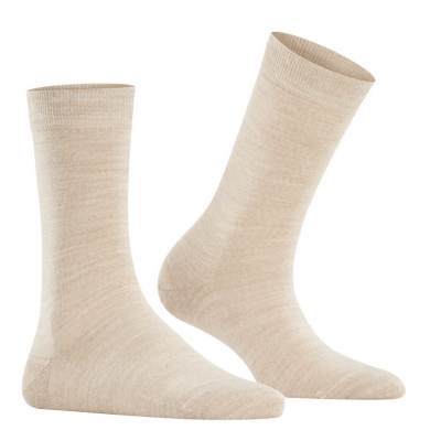 Falke Tagessocke Softmerino (leichte, Merinowolle) beige Damen - 1 Paar