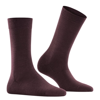 Falke Tagessocke Softmerino (leichte, Merinowolle) bordeaux Damen - 1 Paar