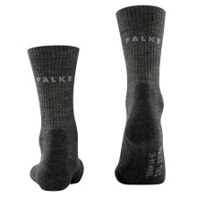 Falke Trekkingsocke TK2 Wool (leicht gepolstert, für lange Wanderungen) smoggrau Herren - 1 Paar