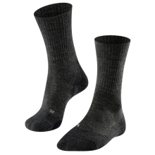 Falke Trekkingsocke TK2 Wool (leicht gepolstert, für lange Wanderungen) smoggrau Herren - 1 Paar