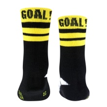 Falke Tagessocke Active Soccer (Fußball-Motiv, optimale tragekomfort) schwarz/gelb Kinder - 1 Paar