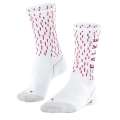 Falke Bikesocke BC Impulse Peloton (angenehm weiche Baumwolle) weiss/grau Herren - 1 Paar