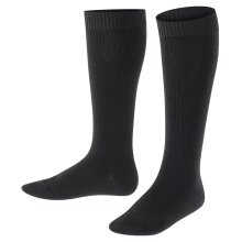 Falke Tagessocke Comfort Wool Kniestrümpfe (wärmende Merinowolle) schwarz Kinder - 1 Paar
