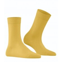 Falke Tagessocke Cotton Touch (hautschmeichelnde Baumwolle) gelb Damen - 1 Paar