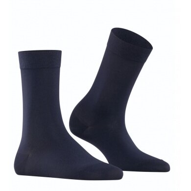 Falke Tagessocke Cotton Touch (hautschmeichelnde Baumwolle) navyblau Damen - 1 Paar