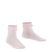 Falke Tagessocke Romantic Lace (höchster Tragekomfort, Baumwolle) rosa/pink Mädchen - 1 Paar