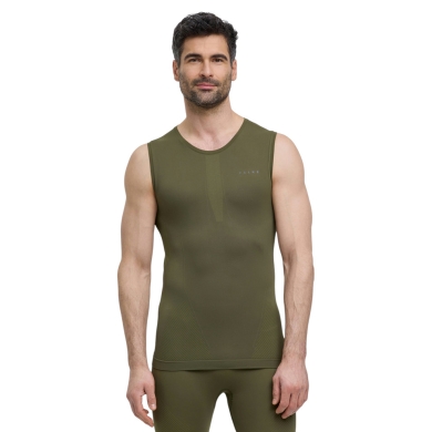 Falke Funktionsunterwäsche Tank-Top Warm (perfekte Feuchtigkeits- und Temperaturregulierung) olivegrün Herren