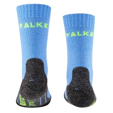 Falke Trekkingsocke TK2 (Merinowoll-Mix, mittelstarke Polsterung) blau Kinder - 1 Paar