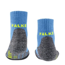 Falke Trekkingsocke TK2 Short (Merinowoll-Mix) blau Kinder - 1 Paar