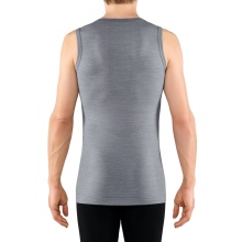 Falke Funktionsunterwäsche Unterhemd Wool Tech Singlet Light (maximale Bewegungsfreiheit) grau Herren