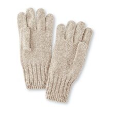 Falke Woll-Handschuhe (Schurwolle) warm und dick - sandbraun Damen/Herren - 1 Paar