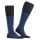 Falke Tagessocke Oxford Stripe Kniestrümpfe (Business-Kniestrumpf, feines Maschenbild) schwarz/blau Herren - 1 Paar