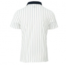 Fila Tennis-Polo Stripes Retro-Look (100% Polyester) weiss/navyblau Herren