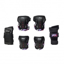 FILA Skates Schutzausrüstung Set Gears (Knieschoner, Ellbogenschützer, Handgelenkschutz) - 3er Set Kinder/Mädchen