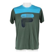 Fila Tennis-Tshirt Tim grün/blau Herren