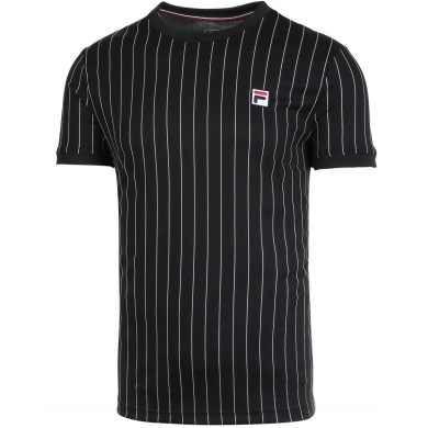 Fila Tennis-Tshirt Stripes schwarz Herren