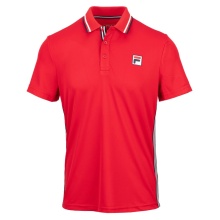 Fila Tennis-Polo Jamie (100% Polyester, angenehmes Tragegefühl) rot Herren