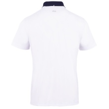 Fila Tennis-Polo Jayden (100% rec. Polyester, klassisch Look) weiss/rot/navy Herren
