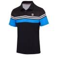 Fila Tennis-Polo Paul schwarz/blau Herren