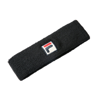 Fila Stirnband Flexby (Baumwolle) schwarz - 1 Stück