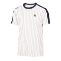 Fila Tennis-Tshirt Stripes Jascha 2 (100% Polyester) weiss/navyblau Herren