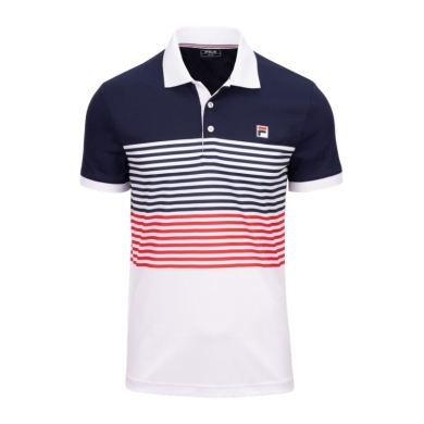 Fila Tennis-Polo BB Monte Carlo (rec. Polyester) weiss/navy/rot Herren