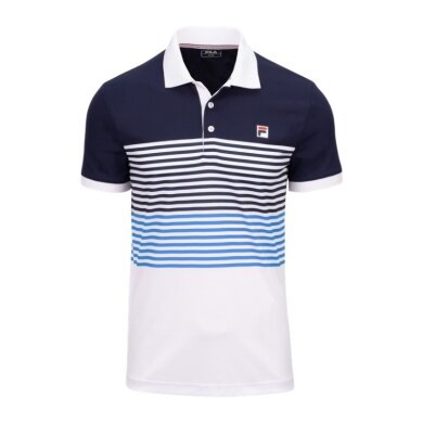 Fila Tennis-Polo BB Monte Carlo (rec. Polyester) weiss/navy/blau Herren