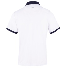 Fila Tennis-Polo Dominic (100% rec. Polyester, klassisch Look) weiss/navy Herren