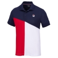 Fila Tennis-Polo Erol (rec. Polyester) navyblau/rot/weiss Herren