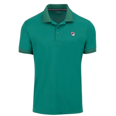 Fila Tennis-Polo Hermano (100% rec. Polyester, klassisch Look) grün Herren