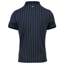 Fila Tennis-Polo Stripes (100% Polyester) navyblau/weiss Herren