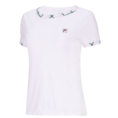 Fila Tennis-Shirt Yamila (angenehmes Tragegefühl) weiss/grün Damen