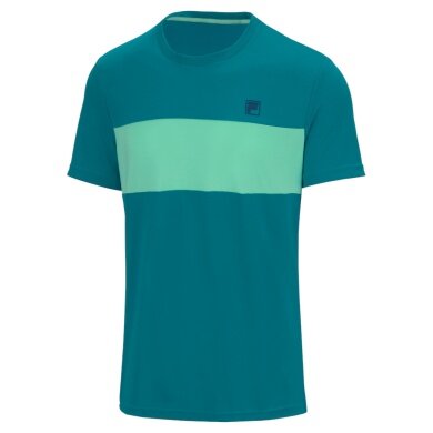 Fila Tennis-Tshirt Cailan (100% rec. Polyester) tealblau/grün Herren