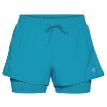 Fila Tennishose Elea Short (mit Innenhose) kurz tealblau Damen