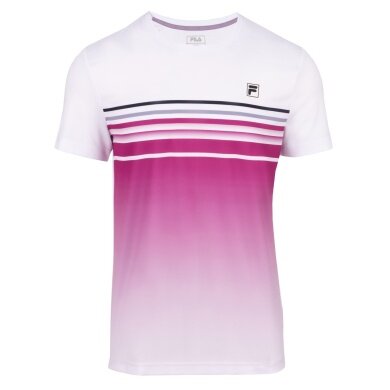 Fila Tennis-Tshirt Miguel (rec. Polyester) weiss/fuchsia Herren